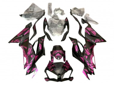 Best 2019-2022 Kawasaki ZX6R Motorcycle Fairings - Purple Black UK