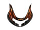 2000-2002 Suzuki GSXR1000 Motorcycle Fairings - Glossy Black Orange Flame UK