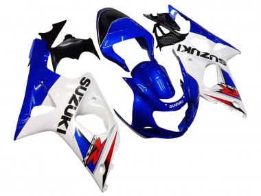 Best 2000-2002 Suzuki GSXR1000 Motorcycle Fairings - White Blue Red UK