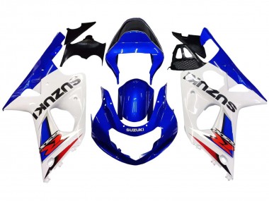 Best 2000-2002 Suzuki GSXR1000 Motorcycle Fairings - White Blue Red UK