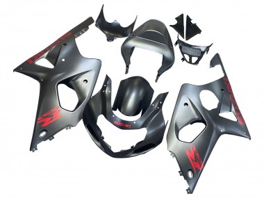 Best 2000-2002 Suzuki GSXR1000 Motorcycle Fairings - Matte Grey Red Decal UK