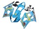 2003-2004 Suzuki GSXR 1000 Motorcycle Fairings - Light Blue Yellow Black Rizla Motul UK