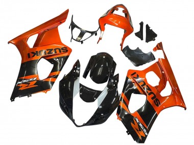 Best 2003-2004 Suzuki GSXR 1000 Motorcycle Fairing - Burnt Orange Glossy Black UK
