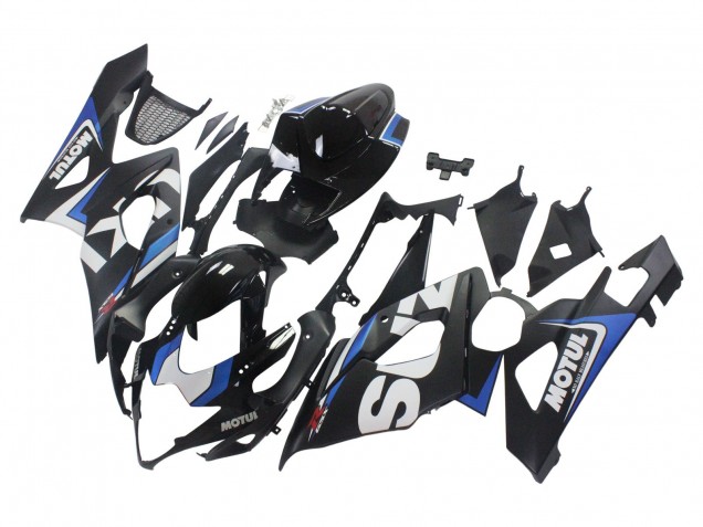 2005-2006 Suzuki GSXR 1000 Motorcycle Fairings - Black Blue White Motul UK
