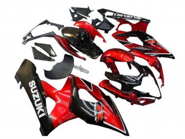 Best 2005-2006 Suzuki GSXR 1000 Motorcycle Fairings - Red Glossy Black UK