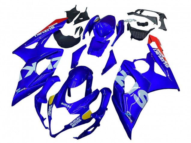 2005-2006 Suzuki GSXR 1000 Motorcycle Fairings - Blue Yellow White Red Motul UK