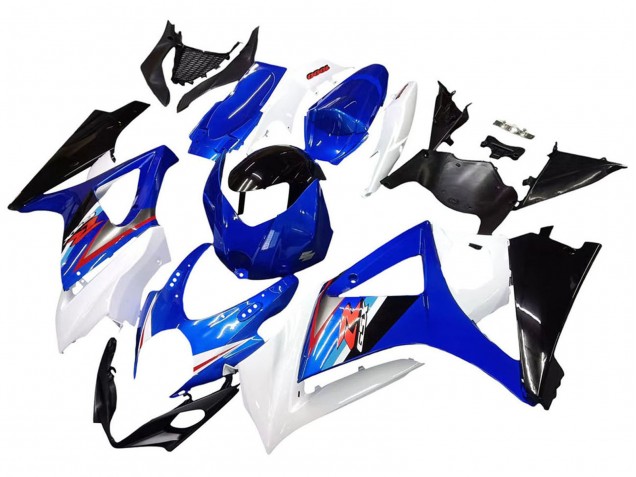 2007-2008 Suzuki GSXR 1000 Motorcycle Fairings - White Blue Black Red UK