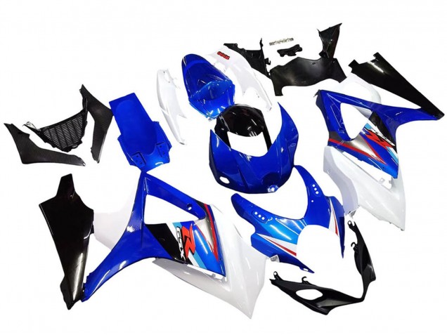 2007-2008 Suzuki GSXR 1000 Motorcycle Fairings - White Blue Black Red UK