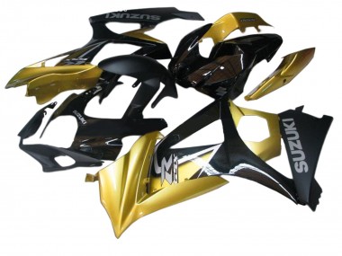 Best 2007-2008 Suzuki GSXR 1000 Motorcycle Fairings - Gold Black Silver Decal UK