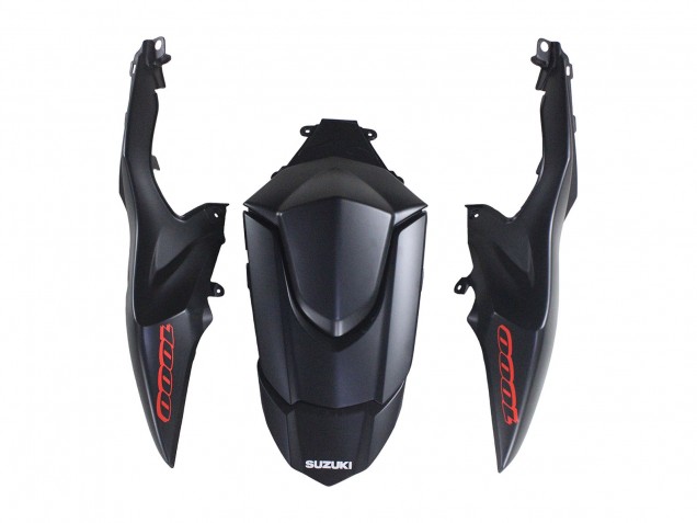 2007-2008 Suzuki GSXR 1000 Motorcycle Fairings - Matte Black Red Decal UK