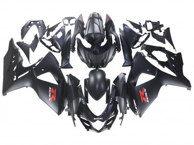 Best 2007-2008 Suzuki GSXR 1000 Motorcycle Fairings - Matte Black Red Decal UK