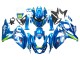 2009-2016 Suzuki GSXR 1000 Motorcycle Fairings - Light Blue Green Motul 29 Ecstar UK