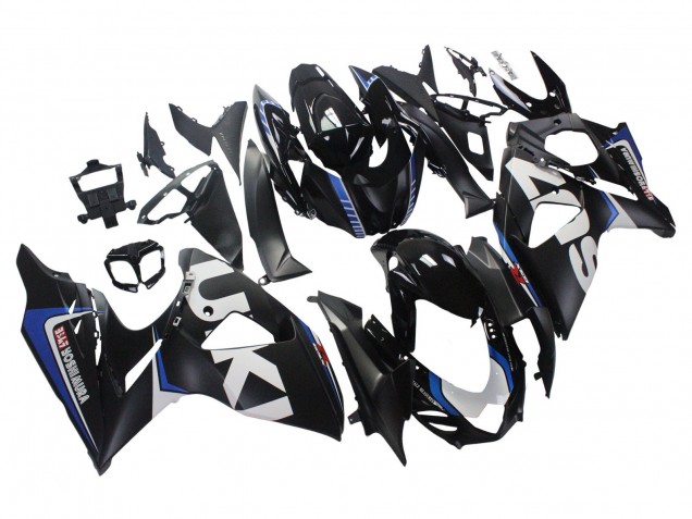 2009-2016 Suzuki GSXR 1000 Motorcycle Fairings - Matte Black White Blue UK