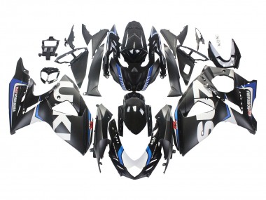 Best 2009-2016 Suzuki GSXR 1000 Motorcycle Fairings - Matte Black White Blue UK