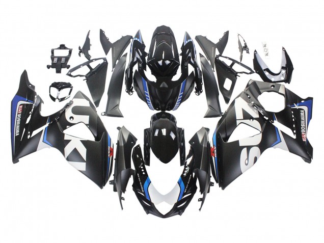 2009-2016 Suzuki GSXR 1000 Motorcycle Fairings - Matte Black White Blue UK