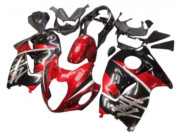 1996-2007 Suzuki GSXR 1300 Hayabusa Motorcycle Fairings - Red Glossy Black Hayabusa UK