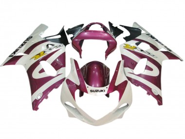 Best 2001-2003 Suzuki GSXR 600 / GSXR 750 Motorcycle Fairings - White Pink Yellow UK