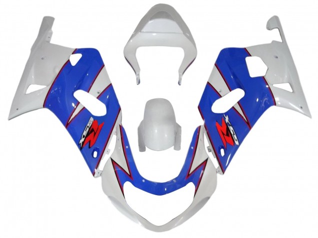 2001-2003 Suzuki GSXR 600 / GSXR 750 Motorcycle Fairings - White Blue Red UK