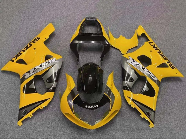 2001-2003 Suzuki GSXR 600 / GSXR 750 Motorcycle Fairing - Yellow Grey Glossy Black UK