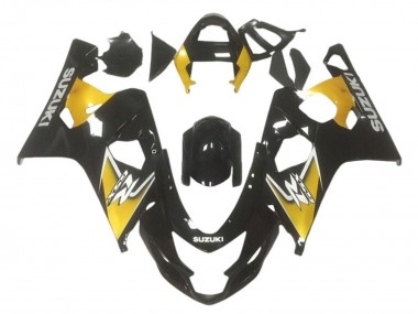 Best 2001-2003 Suzuki GSXR 600 / GSXR 750 Motorcycle Fairings - Yellow Glossy Black UK