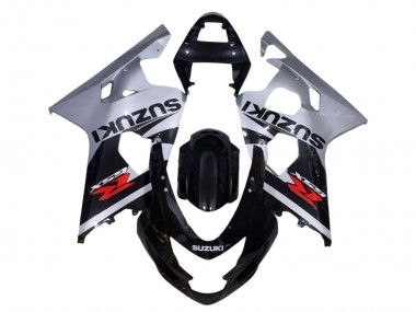 Best 2001-2003 Suzuki GSXR 600 / GSXR 750 Motorcycle Fairings - Silver Glossy Black Red UK