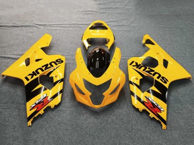 Best 2004-2005 Suzuki GSXR 600 / GSXR 750 Motorcycle Fairings - Yellow Black UK