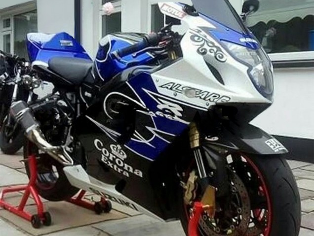 2004-2005 Suzuki GSXR 600 / GSXR 750 Motorcycle Fairing - White Blue Black Corona Motul UK