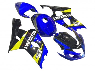 Best 2004-2005 Suzuki GSXR 600 / GSXR 750 Motorcycle Fairings - Blue Yellow Black UK