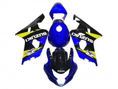 Best 2004-2005 Suzuki GSXR 600 / GSXR 750 Motorcycle Fairings - Blue Yellow Black UK