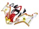 2004-2005 Suzuki GSXR 600 / GSXR 750 Motorcycle Fairings - White Red Yellow Michelin Texaon Heron 7 UK