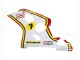 2004-2005 Suzuki GSXR 600 / GSXR 750 Motorcycle Fairings - White Red Yellow Michelin Texaon Heron 7 UK