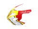 2004-2005 Suzuki GSXR 600 / GSXR 750 Motorcycle Fairings - White Red Yellow Michelin Texaon Heron 7 UK