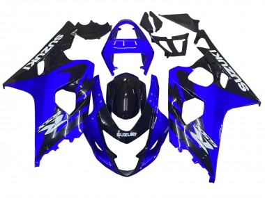 Best 2004-2005 Suzuki GSXR 600 / GSXR 750 Motorcycle Fairings - Blue Black White Decal UK