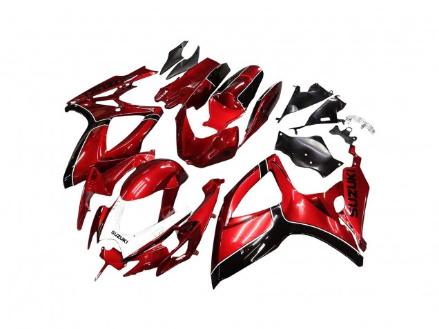 2006-2007 Suzuki GSXR 600 / GSXR 750 Motorcycle Fairings - Red Black UK