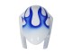 2006-2007 Suzuki GSXR 600 / GSXR 750 Motorcycle Fairings - White Blue Flame UK