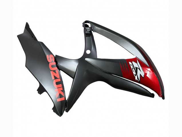 2008-2010 Suzuki GSXR 600 / GSXR 750 Motorcycle Fairings - Matte Black Red UK