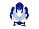 2008-2010 Suzuki GSXR 600 / GSXR 750 Motorcycle Fairing Kits - Blue White Red UK