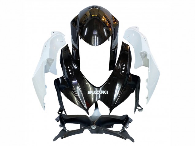 2008-2010 Suzuki GSXR 600 / GSXR 750 Motorcycle Fairing - White Black UK