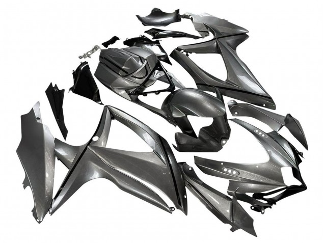 2008-2010 Suzuki GSXR 600 / GSXR 750 Motorcycle Fairings - Matte Grey Black UK