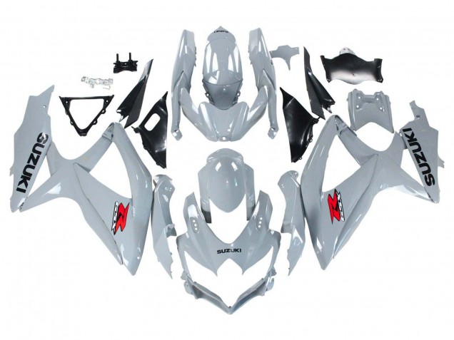 2008-2010 Suzuki GSXR 600 / GSXR 750 Motorcycle Fairings - Glossy Grey UK