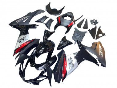 Best 2011-2024 Suzuki GSXR 600 / GSXR 750 Motorcycle Fairings - Glossy Black Forged Carbon Fiber Silver Red UK