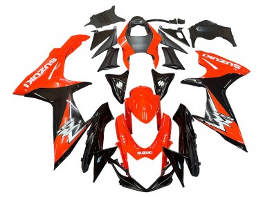 Best 2011-2024 Suzuki GSXR 600 / GSXR 750 Motorcycle Fairings Kits - Red Glossy Black UK