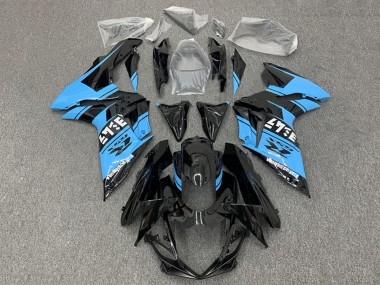 Best 2011-2024 Suzuki GSXR 600 / GSXR 750 Motorcycle Fairings - Glossy Black Light Blue UK