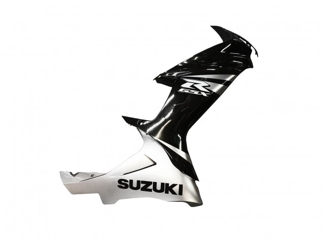 2011-2024 Suzuki GSXR 600 / GSXR 750 Motorcycle Fairing - Glossy Black Silver UK
