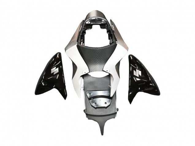 2011-2024 Suzuki GSXR 600 / GSXR 750 Motorcycle Fairing - Glossy Black Silver UK