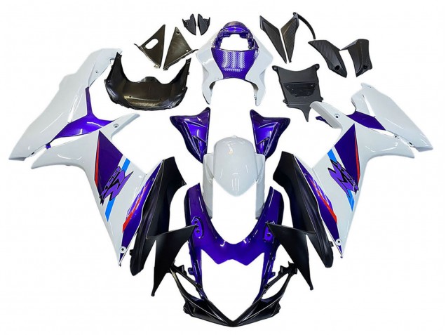 2011-2024 Suzuki GSXR 600 / GSXR 750 Motorcycle Fairings - Blue Purple White UK