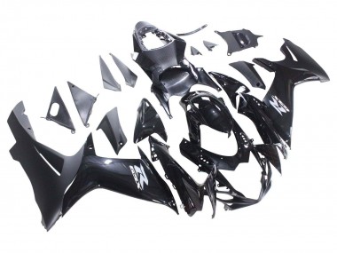 Best 2011-2024 Suzuki GSXR 600 / GSXR 750 Motorcycle Fairings - Glossy Black Matte Black White Decal UK