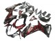 2011-2024 Suzuki GSXR 600 / GSXR 750 Motorcycle Fairings - Glossy Black Red Flame UK