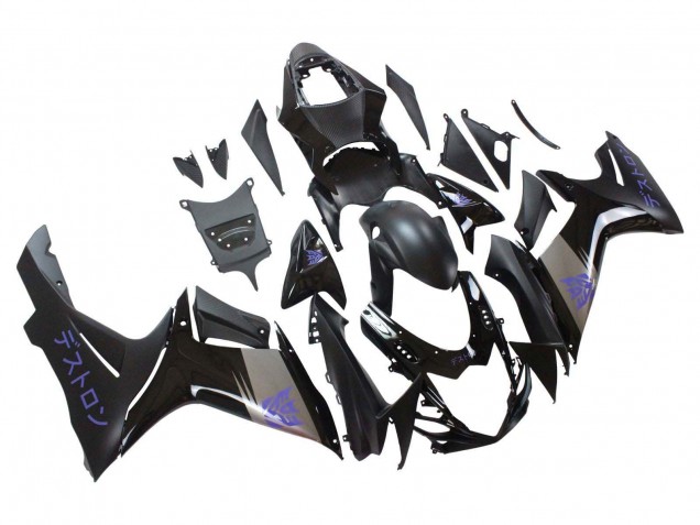 2011-2024 Suzuki GSXR 600 / GSXR 750 Motorcycle Fairings - Matte Black Grey Purple UK