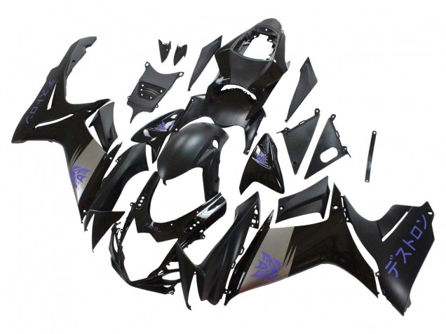 2011-2024 Suzuki GSXR 600 / GSXR 750 Motorcycle Fairings - Matte Black Grey Purple UK